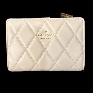 Kate Spade Cream Quilted Women's Wallet